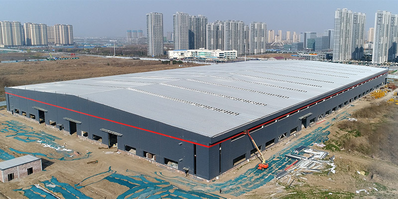 永利yl23455钢结构厂房外墙施工进度跟进